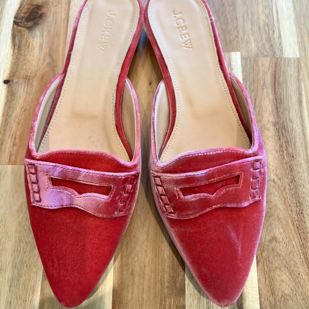 NWOT Pink Velvet JCrew Flats Size 7.5